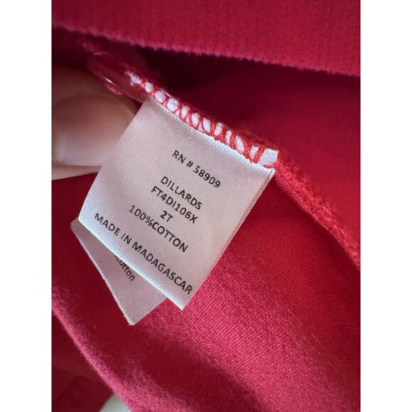 Edgehill Collection Red Smocked Short Sleeve Dress Sz 2T Holiday NWT - Picture 6 of 11